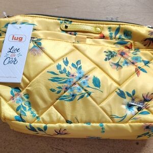 Lug Yellow Floral Cosmetic Bag